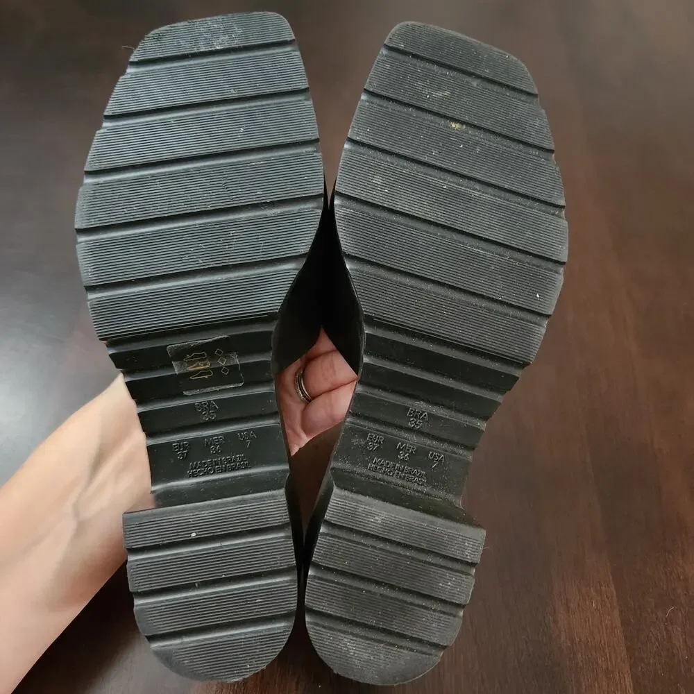 Schutz Mizzy Platform Slide Sandal Size 7